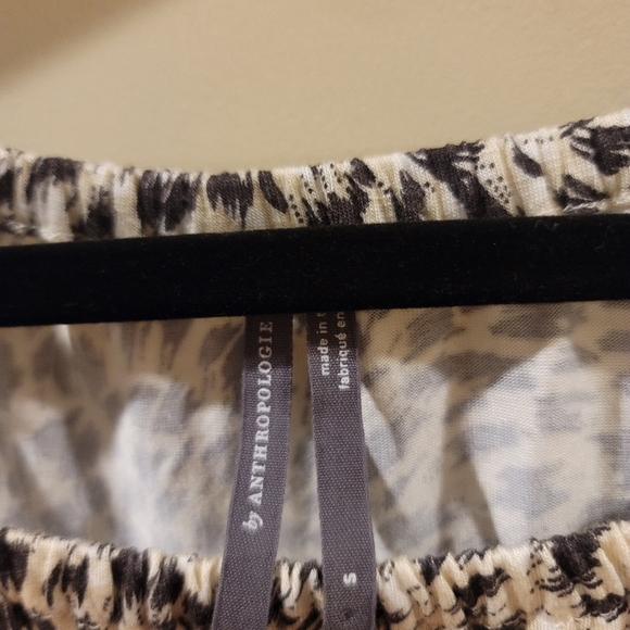 Anthropologie Leopard Cascais Off the Shoulder Top Size Small - Picture 6 of 7